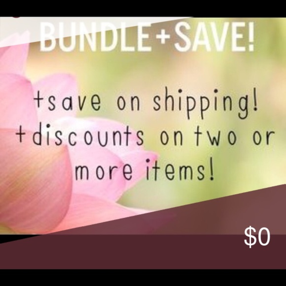 Get a savings on shipping when you bundle items!